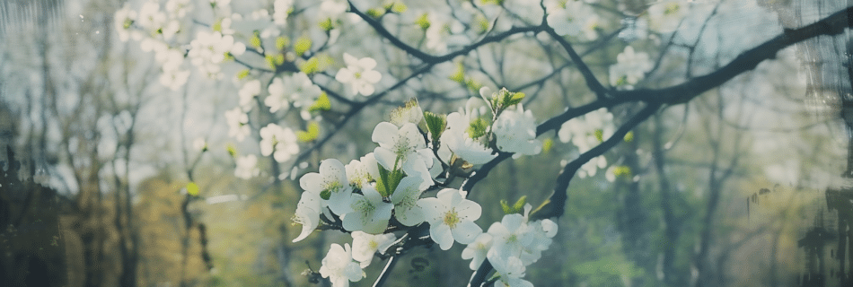Fleurs blanches de pritnemps